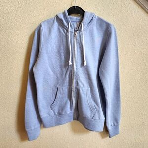 H&M Light Blue Zip-Up Hoodie